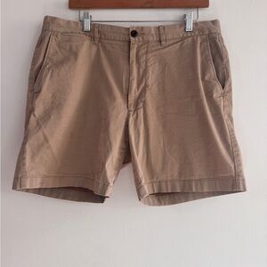 J. Crew Tan Flat Front Shorts with Tailored Fit